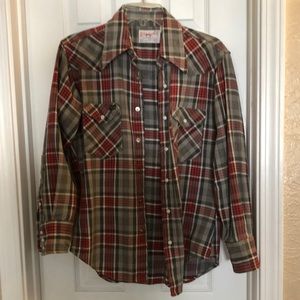 Vintage Wrangler cowboy shirt